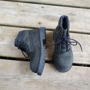 Timberland Kids 6" Premium Waterproof Classic Black Nubuck Boot Toddler Size 9